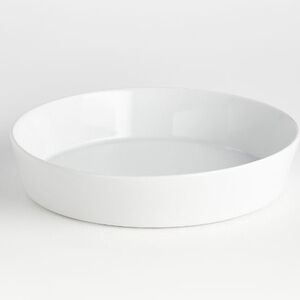 Crate & Barrel White 12” Chip / Serving Bowl